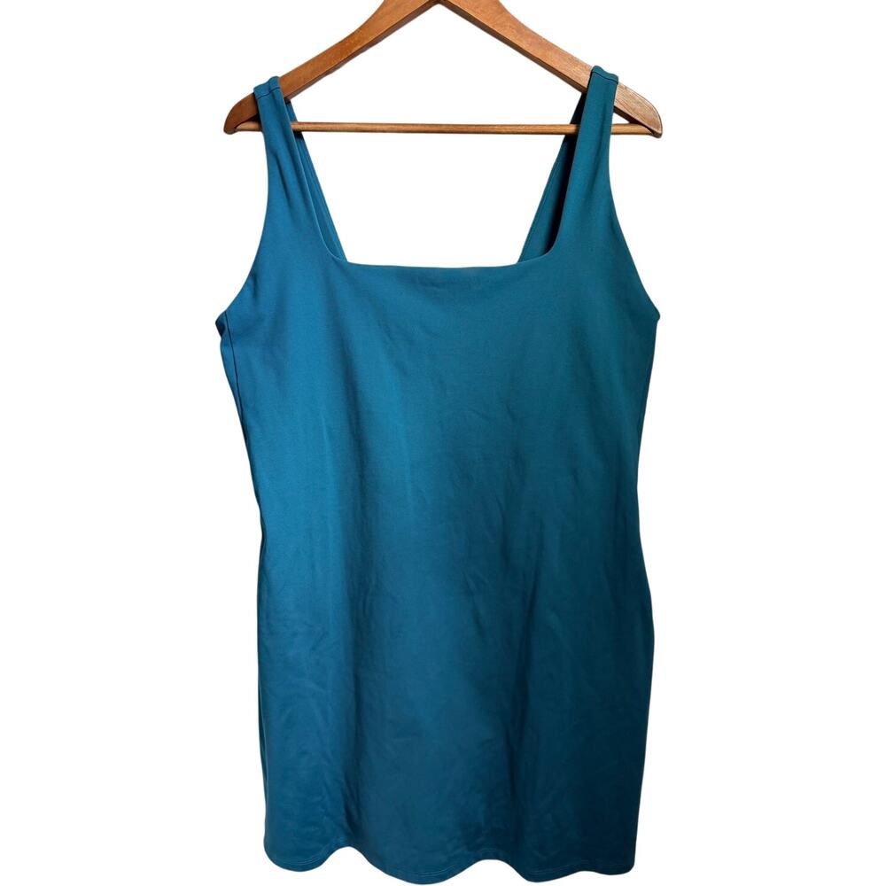 Girlfriend collective dress blue/teal size xxl